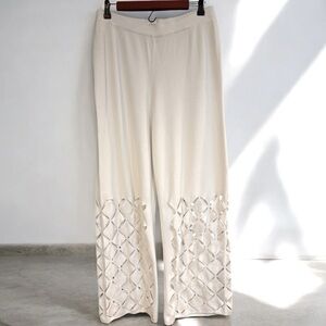 La Lavon High Waist wide leg Sweater Pants NWOT
